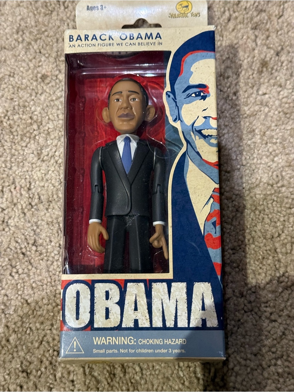 Vintage 2008 Jailbreak Toys Barack Obama 6" Action Figure NIB - Mint Condition